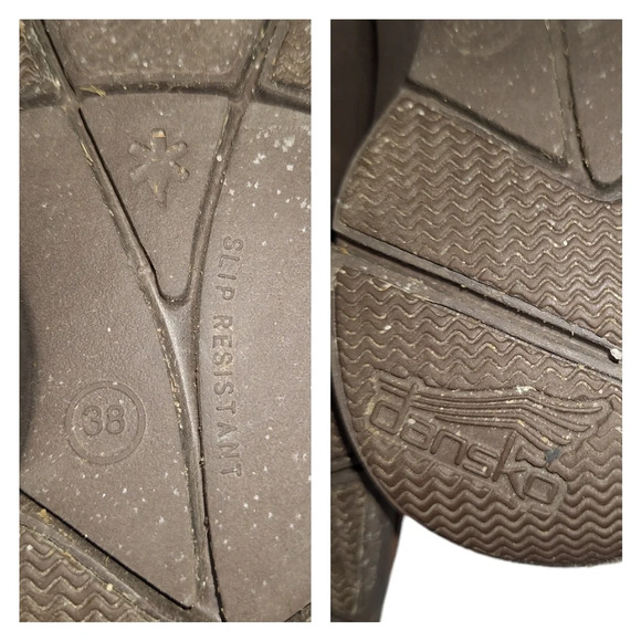 Dansko Women SZ 38/7.5 Eartha Brown Suede Slip-On Comfort Mules Clogs Shoes - Picture 15 of 15